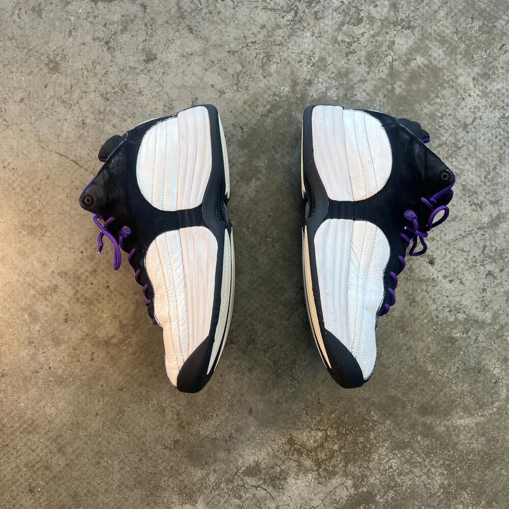 Jordan Pro Strong White Court Purple Size 8 Retro Basketball Sneaker - Picture 3 of 8